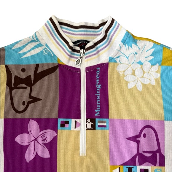 RARE VINTAGE Munsingwear Grand Slam Made in Japan Penguin Polo Shirt Size L - Picture 4 of 16